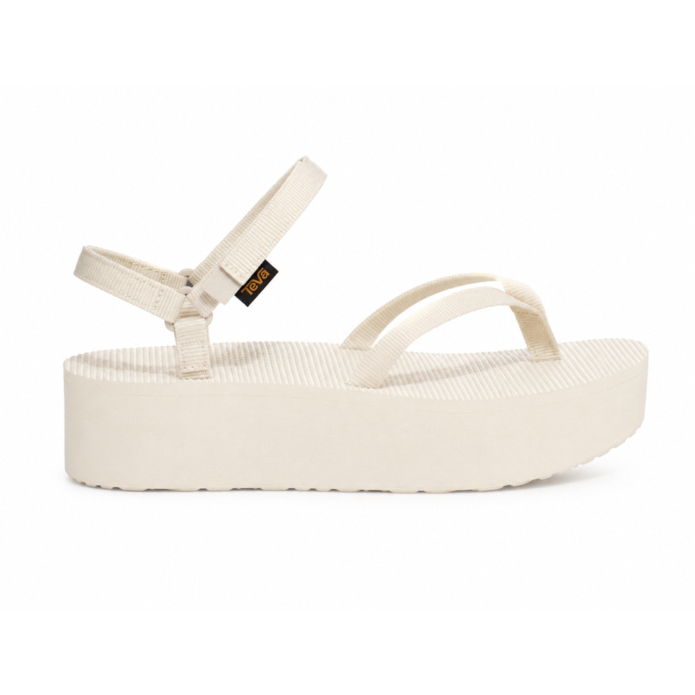 TEVA Women's Flatform Universal White Platform Sandals Size 8 ??? Chunky Strap